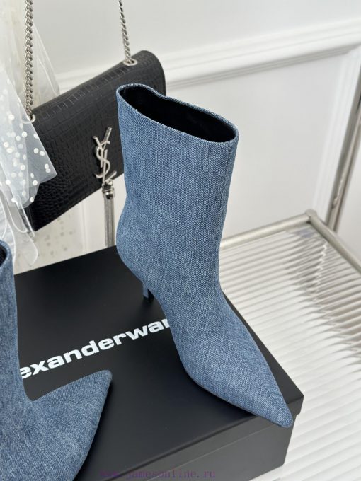Alexander Wang/Alexander Wang 23S Autumn/WinterNew New York Fashion Week Letter High Heel Sh63guwkge - Image 6