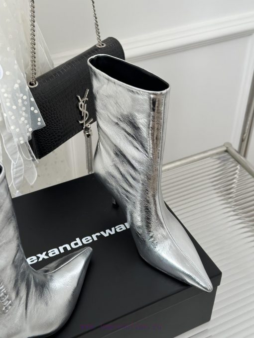 Alexander Wang/Alexander Wang 23S Autumn/WinterNew New York Fashion Week Letter High Heel Shuledf7rv - Image 6