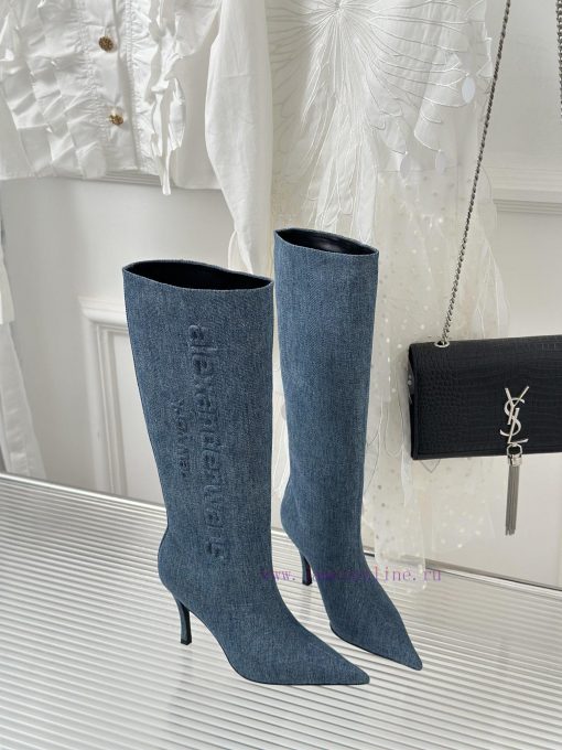Alexander Wang/Alexander Wang 23S Autumn/WinterNew New York Fashion Week Letter High Heel Bo28n9r47e - Image 4