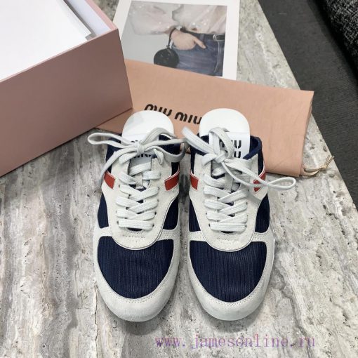 Miu Miu's 2024 autumn and winter new couple's sports shoes have a low-key and simple design,41bzwxn6 - Image 2