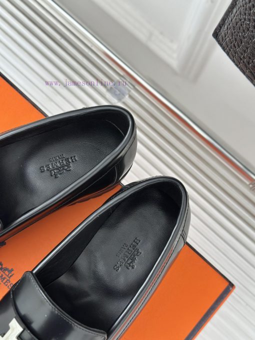 Top versionHermes Classic H-Button loafersSuper versatile shoe design with a delicate and webpolqjwn - Image 9