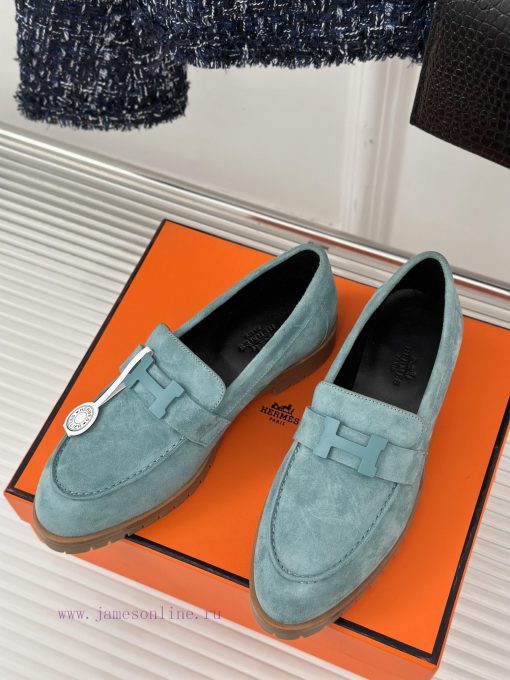 Top versionHermes Classic H-Button loafersSuper versatile shoe design with a delicate and we0teux86z - Image 3
