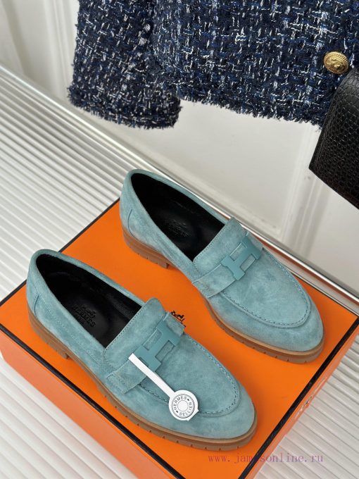 Top versionHermes Classic H-Button loafersSuper versatile shoe design with a delicate and we0teux86z - Image 4