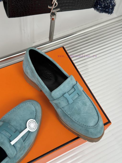 Top versionHermes Classic H-Button loafersSuper versatile shoe design with a delicate and we0teux86z - Image 6