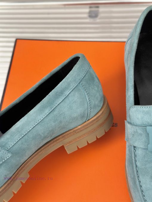 Top versionHermes Classic H-Button loafersSuper versatile shoe design with a delicate and we0teux86z - Image 7