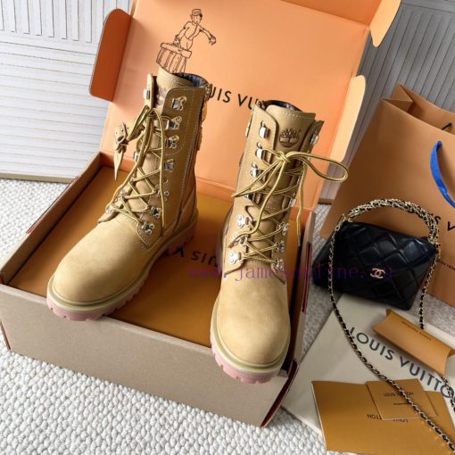 Purchasing versionLv x Timberland joint series of donkey brand vintage Martin boots, big yel0amom789 - Image 6