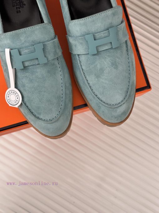 Top versionHermes Classic H-Button loafersSuper versatile shoe design with a delicate and we0teux86z - Image 8