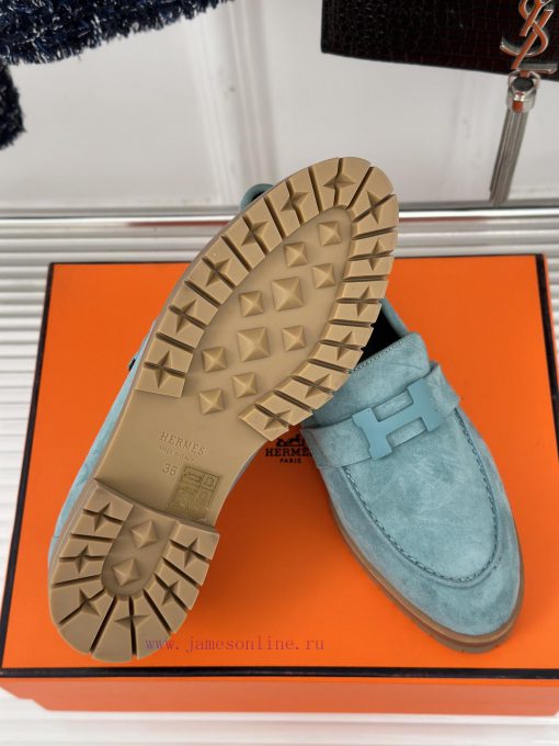 Top versionHermes Classic H-Button loafersSuper versatile shoe design with a delicate and we0teux86z - Image 10