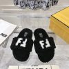 two ⃣ 0 ⃣ two ⃣ four ⃣ New Fendi FENDI flat wool slippers for autumn and winter, featuring r9qel52c7