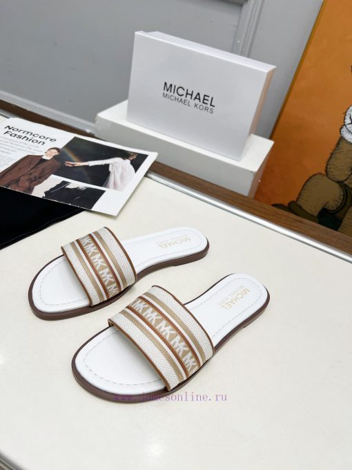 MlCHAEL new fabric cowhide with sheepskin lining, sizes 35-43 genuine leather sole 270v04nl4zj