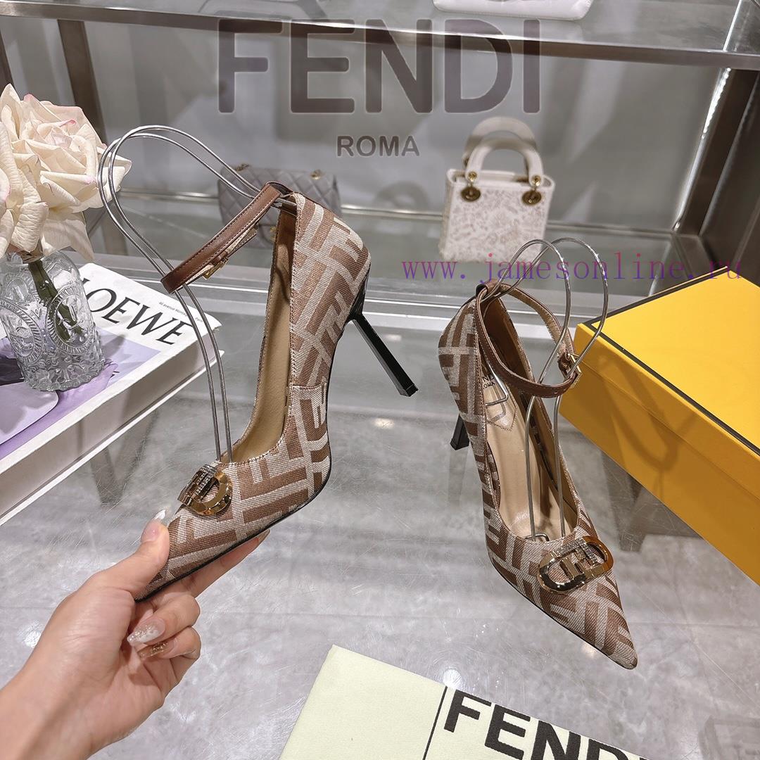 𝐅𝐄𝐍𝐃𝐈 | Fendi 2025 runway new single shoes━━━━━ FENDI━━━━━Fendi's latest popular metal strap6k9t18le - Image 4