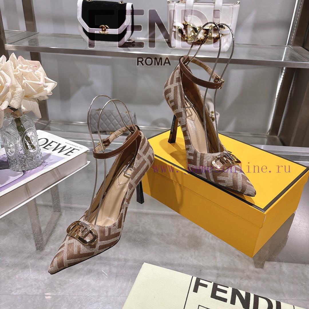 𝐅𝐄𝐍𝐃𝐈 | Fendi 2025 runway new single shoes━━━━━ FENDI━━━━━Fendi's latest popular metal strap6k9t18le - Image 7