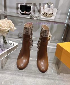 Genuine leather outsoleFendi 2025 new color 𝙁𝙀𝙉𝘿𝙄 | Fendi Delfina leather high-heeled short s4cqalg5