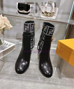 Genuine leather outsoleFendi 2025 new color 𝙁𝙀𝙉𝘿𝙄 | Fendi Delfina leather high-heeled short lppcxcce