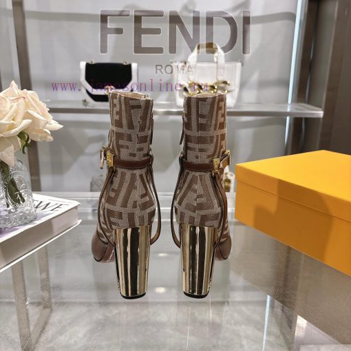 Genuine leather outsoleFendi 2025 new color 𝙁𝙀𝙉𝘿𝙄 | Fendi Delfina leather high-heeled short s4cqalg5 - Image 10