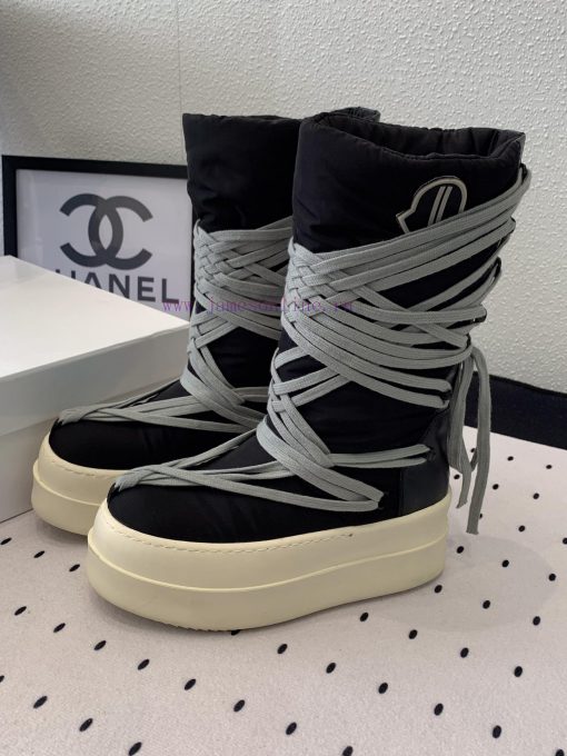 Men's size 10 RO Owens Rickowens mainline shoelace crossover snow bootsThe imported fabric mhhr5h9nh - Image 3