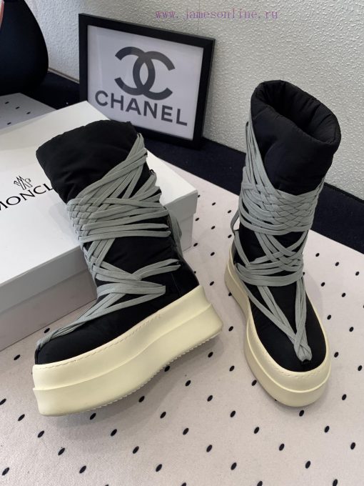 Men's size 10 RO Owens Rickowens mainline shoelace crossover snow bootsThe imported fabric mhhr5h9nh - Image 5
