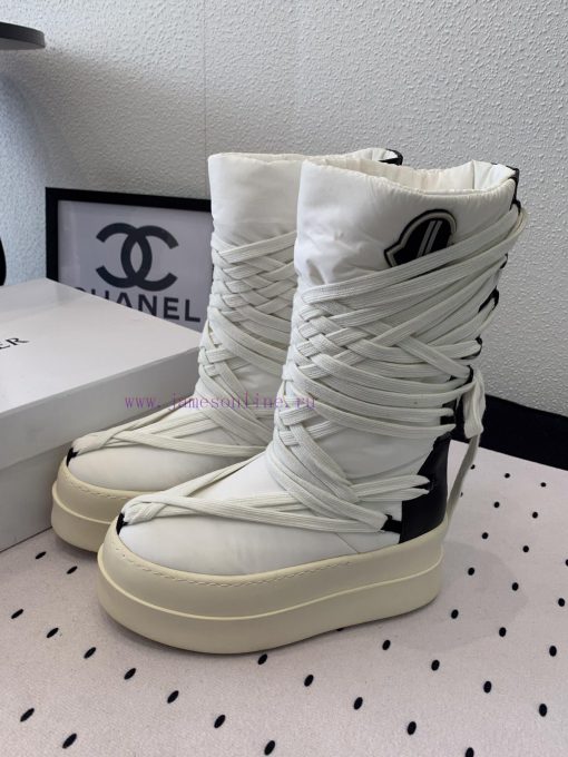 Men's size 10 RO Owens Rickowens mainline shoelace crossover snow bootsThe imported fabric mobl5yuxc - Image 3