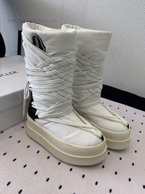 Men's size 10 RO Owens Rickowens mainline shoelace crossover snow bootsThe imported fabric mobl5yuxc - Image 4