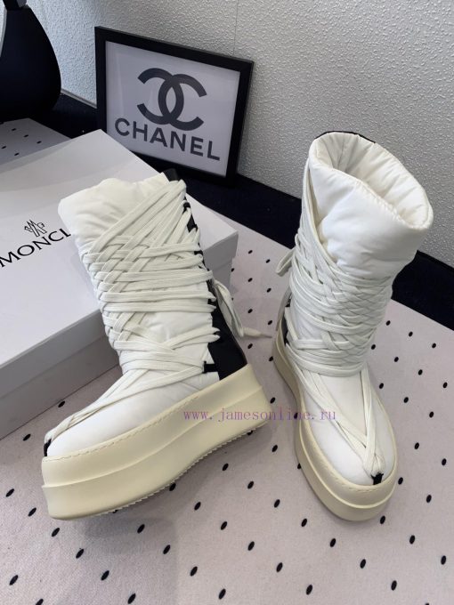Men's size 10 RO Owens Rickowens mainline shoelace crossover snow bootsThe imported fabric mobl5yuxc - Image 5