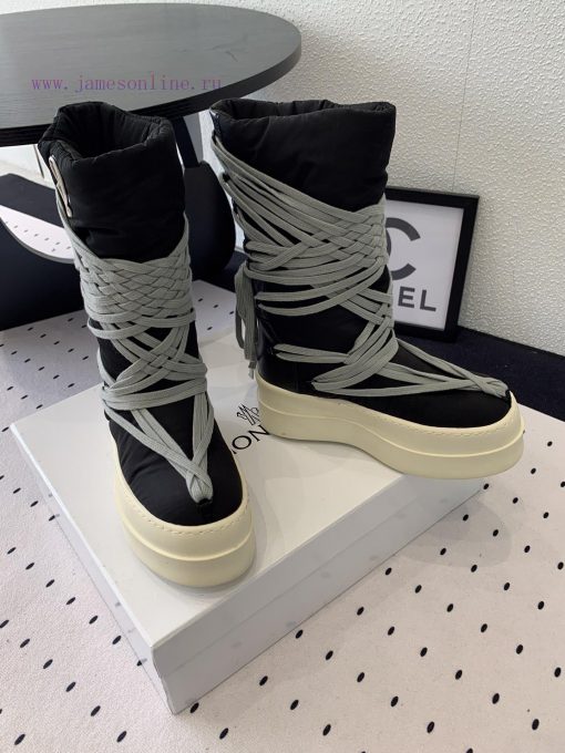 Men's size 10 RO Owens Rickowens mainline shoelace crossover snow bootsThe imported fabric mhhr5h9nh - Image 9