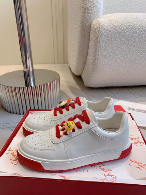 Roger Vivie's new cartoon white shoes with super cute cartoon avatars look great on the feethi64lemf - Image 3