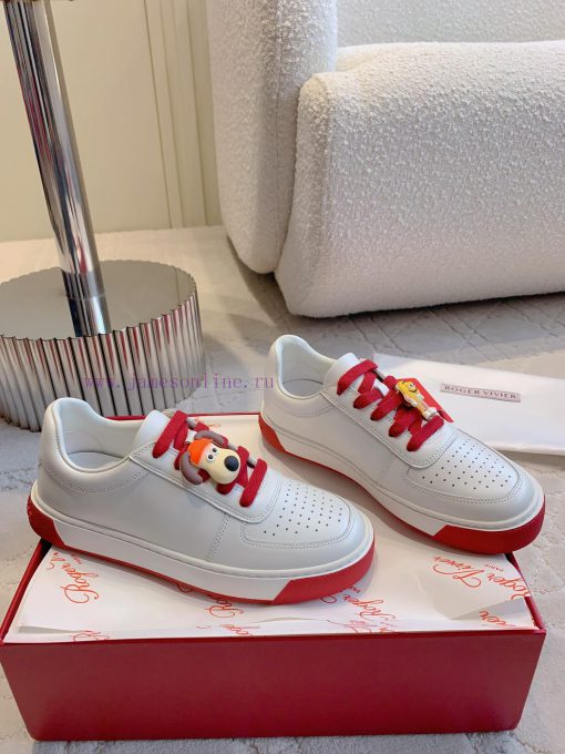 Roger Vivie's new cartoon white shoes with super cute cartoon avatars look great on the feethi64lemf - Image 4