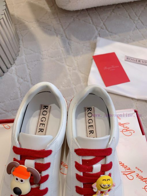 Roger Vivie's new cartoon white shoes with super cute cartoon avatars look great on the feethi64lemf - Image 7