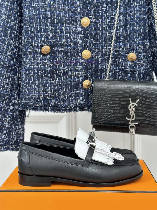 Top versionHerm è s/Herm è s classic fringed Kelly buckle loafersSuper versatile shoe design1bgy8f4a - Image 2