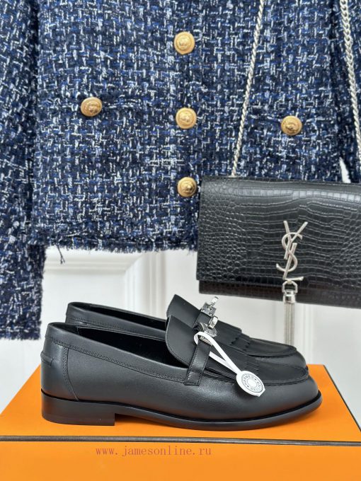 Top versionHerm è s/Herm è s classic fringed Kelly buckle loafersSuper versatile shoe designuewznjdk