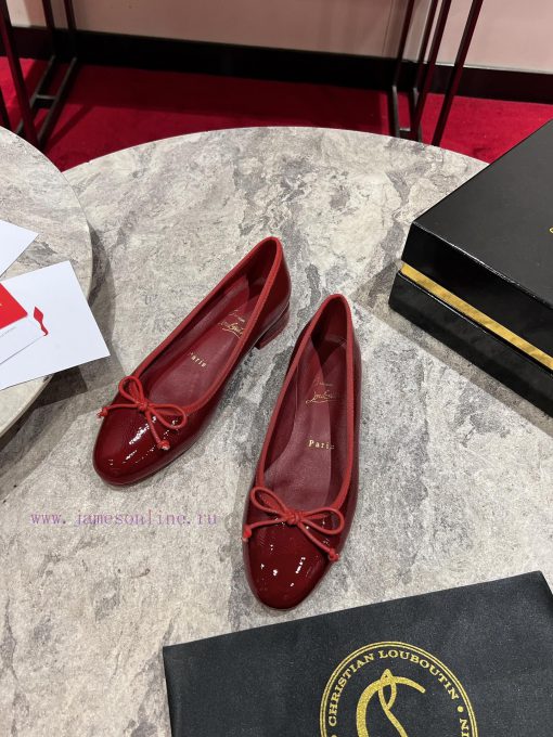 Ballet shoes ︎ ️Sweetie Jane ballet shoes are made of custom-made red wrinkled cowhide with selr9cod