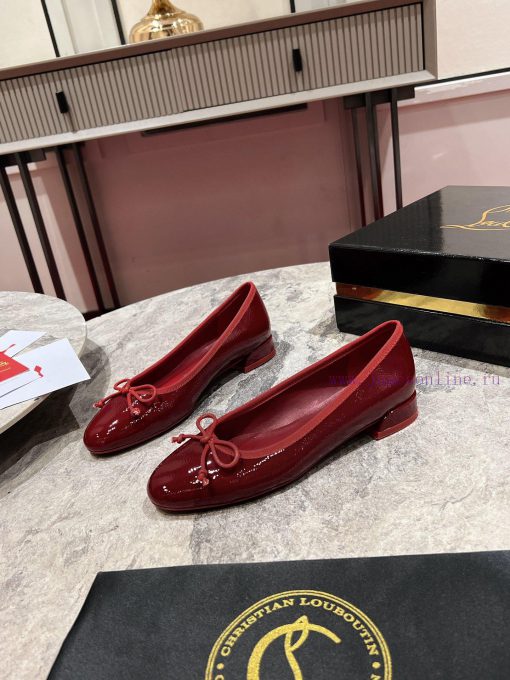 Ballet shoes ︎ ️Sweetie Jane ballet shoes are made of custom-made red wrinkled cowhide with selr9cod - Image 3