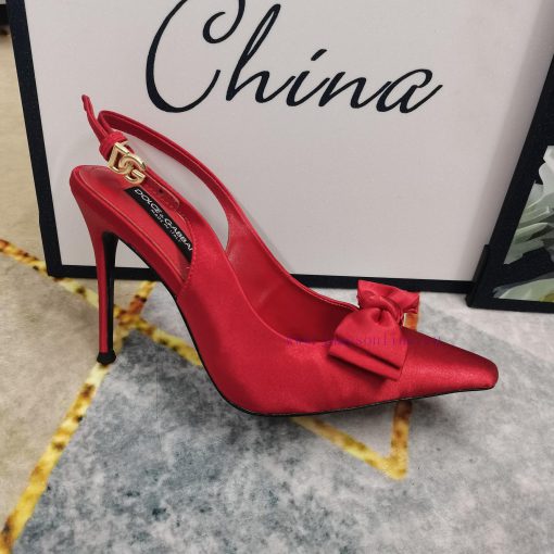 New Release - Top DG2024 official website synchronizes new bow decoration high-heeled sandallq90ekt4 - Image 3