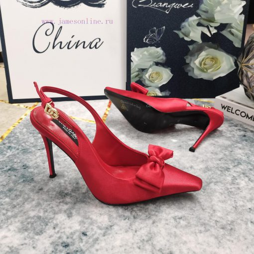 New Release - Top DG2024 official website synchronizes new bow decoration high-heeled sandallq90ekt4 - Image 7