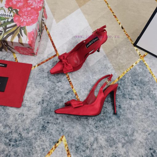 New Release - Top DG2024 official website synchronizes new bow decoration high-heeled sandallq90ekt4 - Image 9