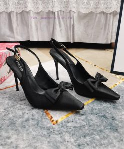 New Release - Top DG2024 official website synchronizes new bow decoration high-heeled sandalc22c9yga