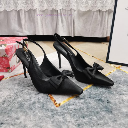 New Release - Top DG2024 official website synchronizes new bow decoration high-heeled sandalc22c9yga
