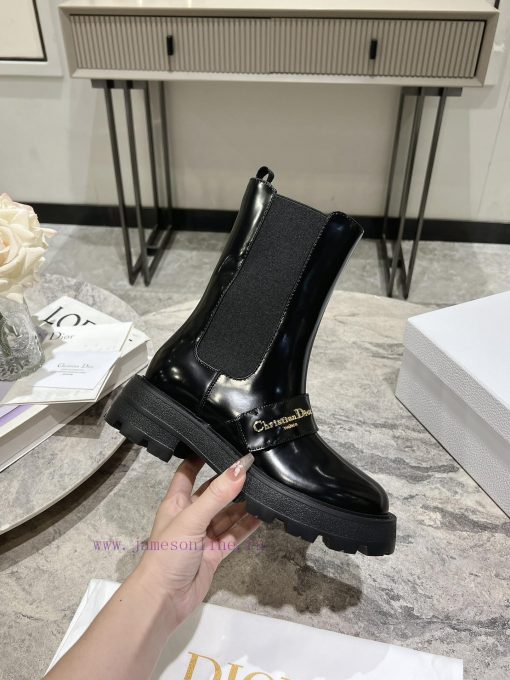Dior 2024 Autumn/Winter New D-Town Collection Punk Style Coarse Heeled Women's Boots Star Sap3yle9u9 - Image 2