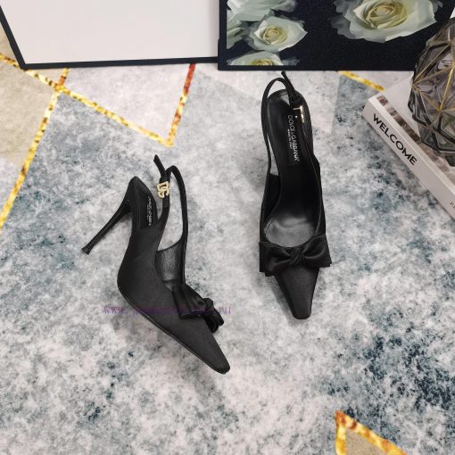 New Release - Top DG2024 official website synchronizes new bow decoration high-heeled sandalc22c9yga - Image 8