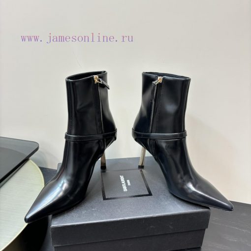 Saint Lauren YSL Saint LaurentSide zipper short boot versionThe latest autumn and winter 202mrabv9gn - Image 6