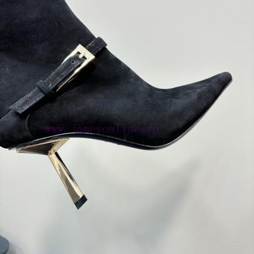 Saint Lauren YSL Saint LaurentSide zipper short boot versionThe latest autumn and winter 202lplm428m - Image 9