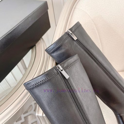 Chanel Chanel timeless classic patchwork thick heel elastic boots interpret elegant Chanel sd10pcy5l - Image 9