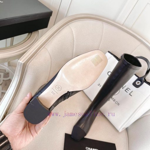 Chanel Chanel timeless classic patchwork thick heel elastic boots interpret elegant Chanel sd10pcy5l - Image 10