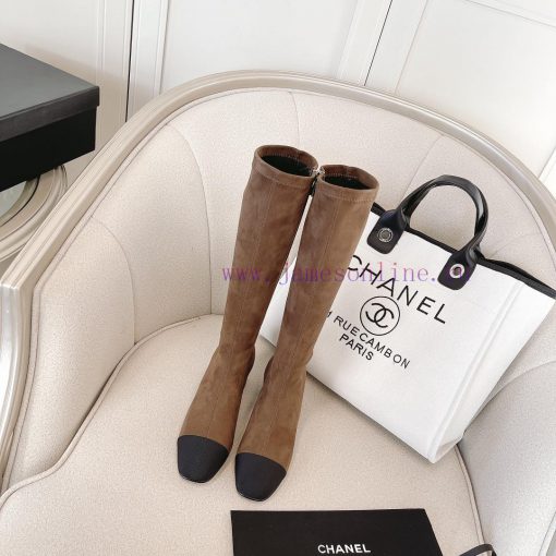 Chanel Chanel timeless classic patchwork thick heel elastic boots interpret elegant Chanel smgpt2lze - Image 2