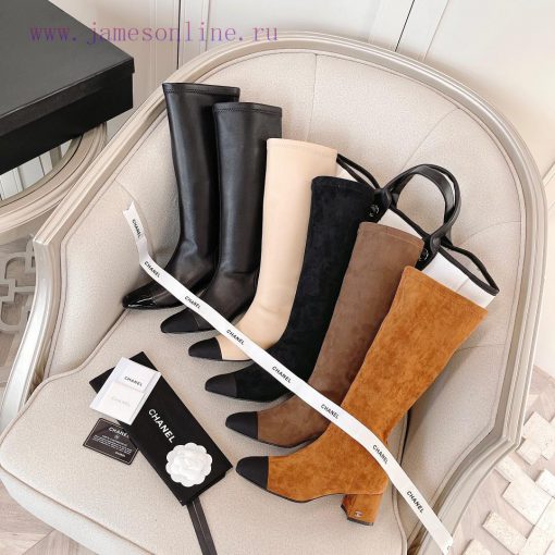 Chanel Chanel timeless classic patchwork thick heel elastic boots interpret elegant Chanel sha6qdonn - Image 10