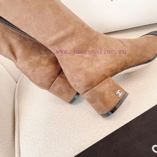 Chanel Chanel timeless classic patchwork thick heel elastic boots interpret elegant Chanel smgpt2lze - Image 9