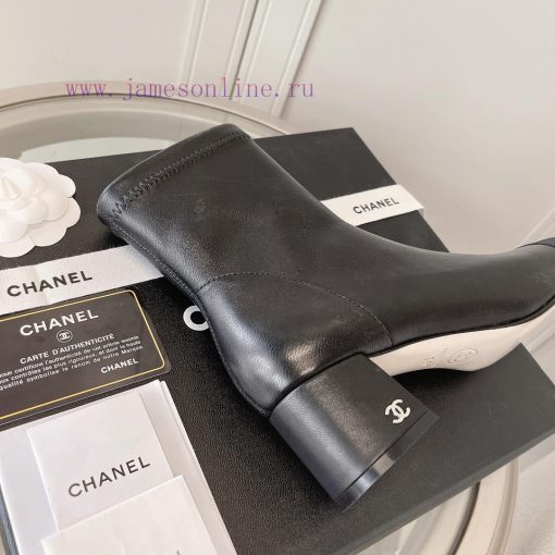 Chanel Chanel timeless classic patchwork thick heel elastic boots interpret elegant Chanel swh9u9f68 - Image 9