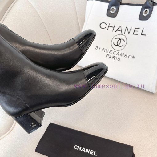 Chanel Chanel timeless classic patchwork thick heel elastic boots interpret elegant Chanel s8mw5uivc - Image 7