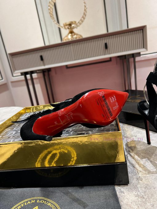 CL buckle shoes ∙ ꫛꫀ w ︎ It comes with 100mm stiletto heels made entirely of black calf leatsaa56dcx - Image 6