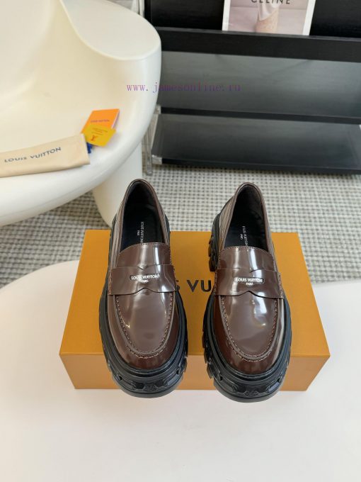 LOUI * VUITTO * | L ️ Donkey brand 2024 new chain relief design style thick soled loafersFolqy895m9v
